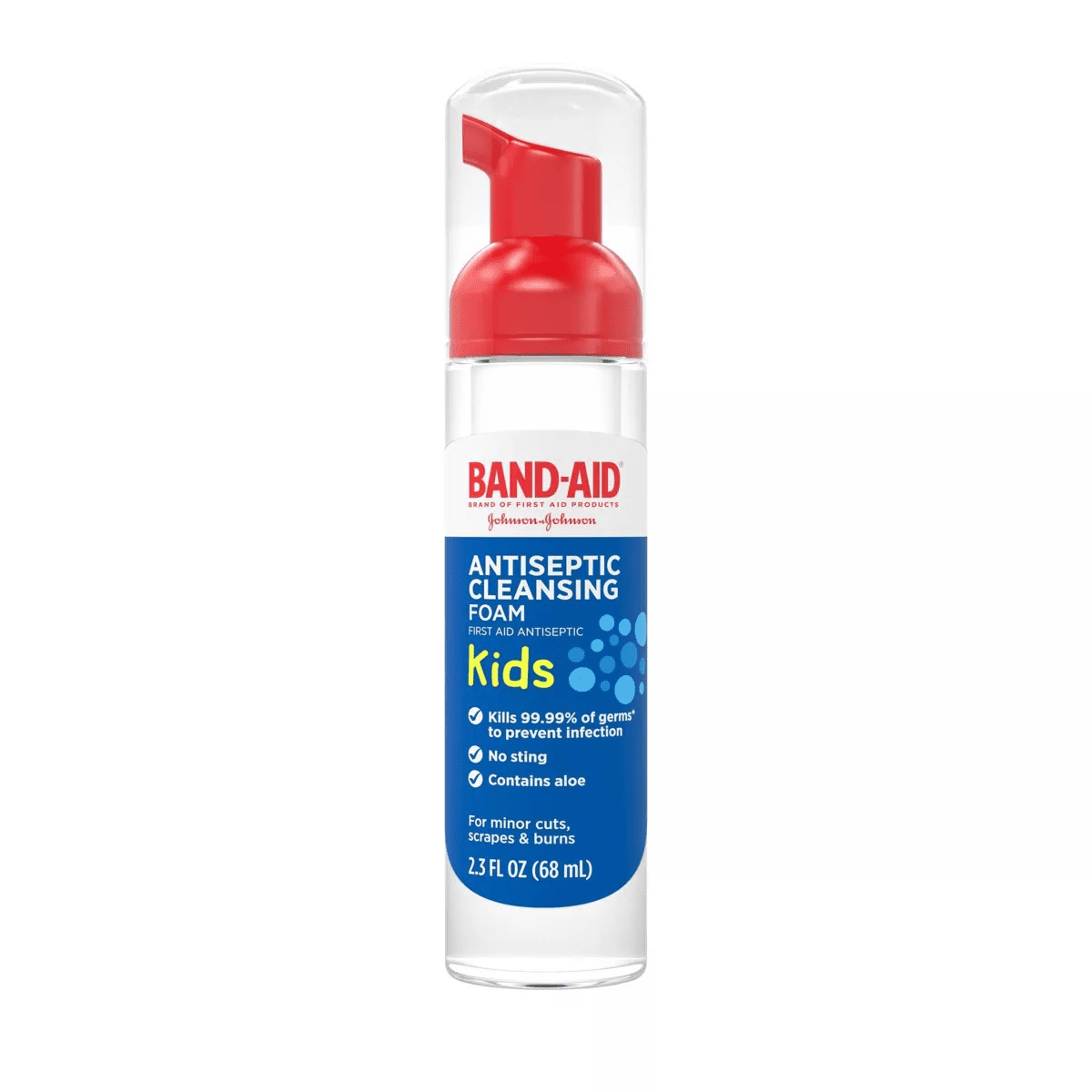 Band-Aid Kids' Antiseptic Cleansing Foam - 2.3 Fl Oz
