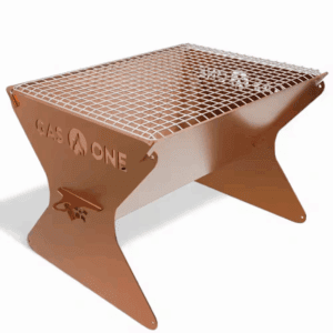 15 In. Portable Foldable Charcoal Grill in Brown