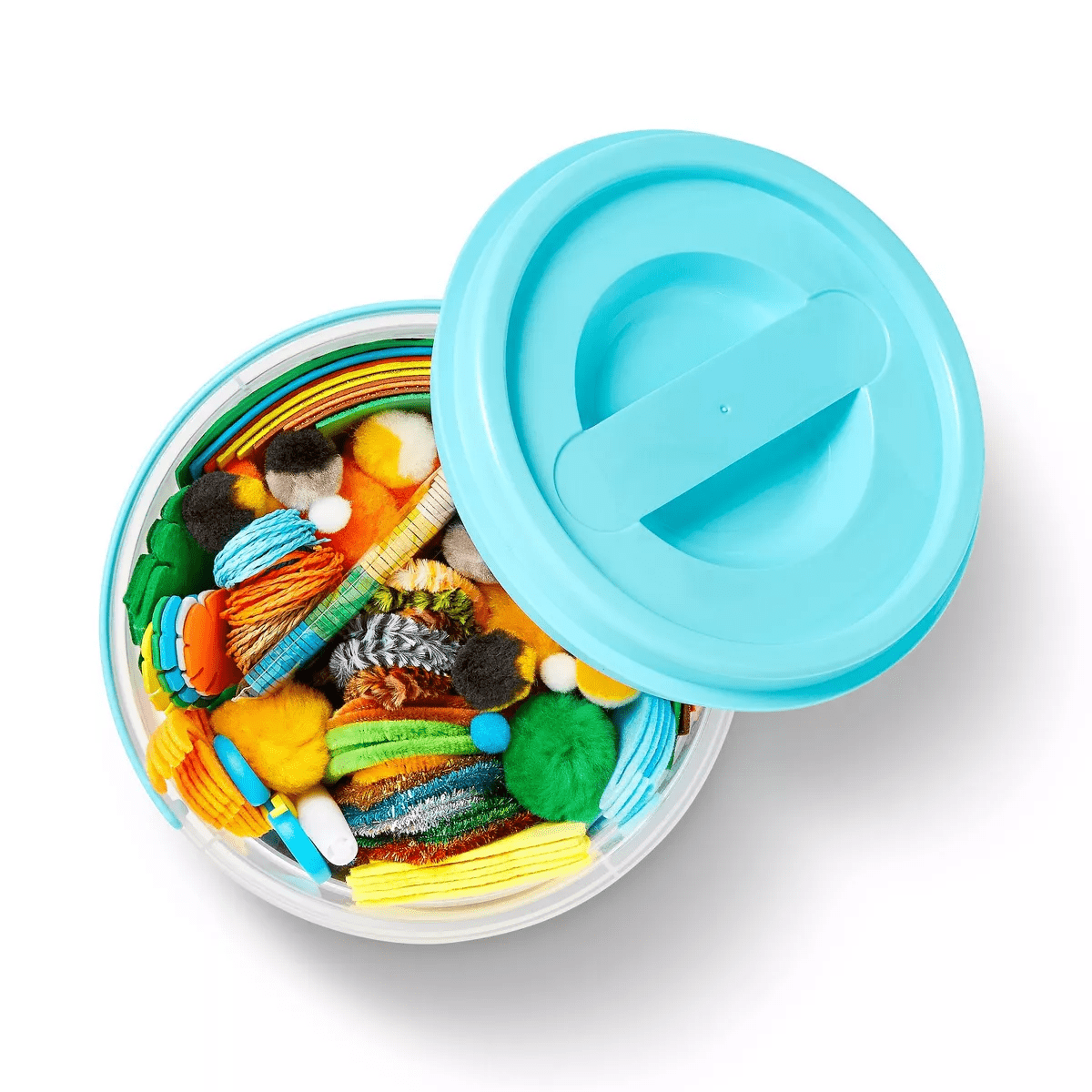 273Pc Jungle Bucket of Crafts - Mondo Llama™: DIY Art Kit, Includes Pom Poms, Acrylic Material, Ages 6+ - Image 3