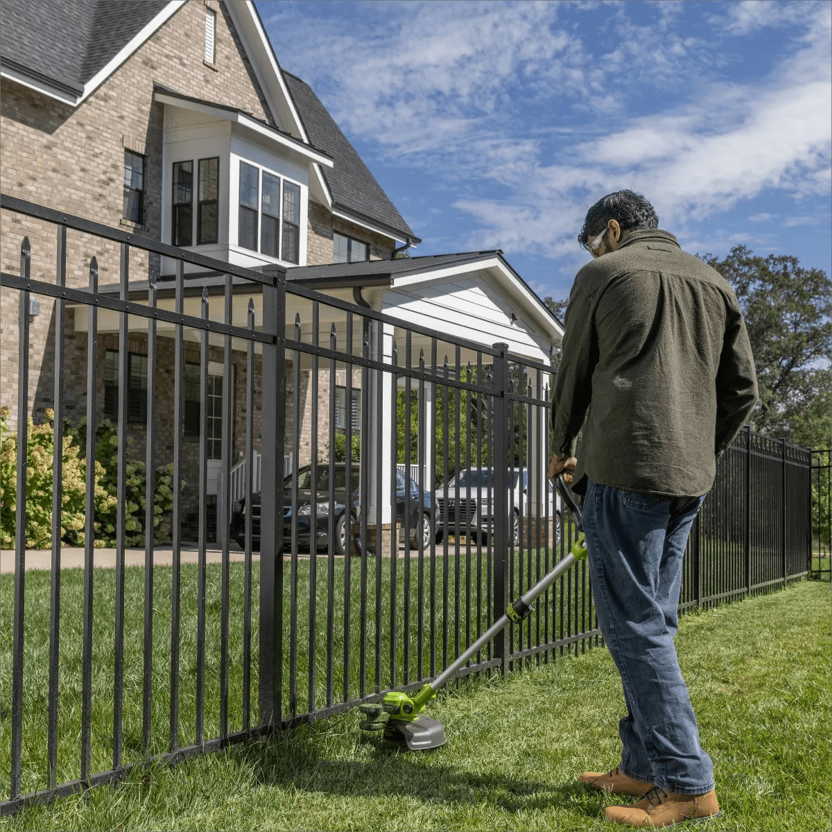 Greenworks POWERALL 12" 24V Cordless String Trimmer Edger Kit with 2.0Ah Battery & Charger - Image 2