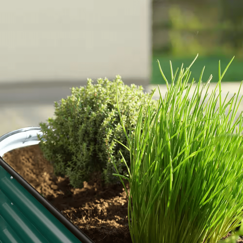 8 Ft. X 2 Ft. X 2 Ft. Galvanized Steel Raised Garden Bed 9-In-1 Planter Box Outdoor, Green - Image 9