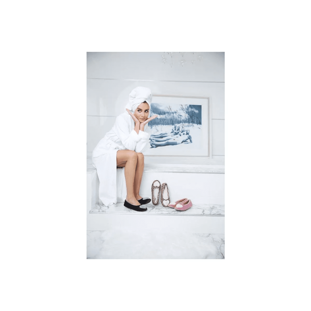 Floopi Women'Ss Sarah Faux Suede Ballerina Slipper - Image 6