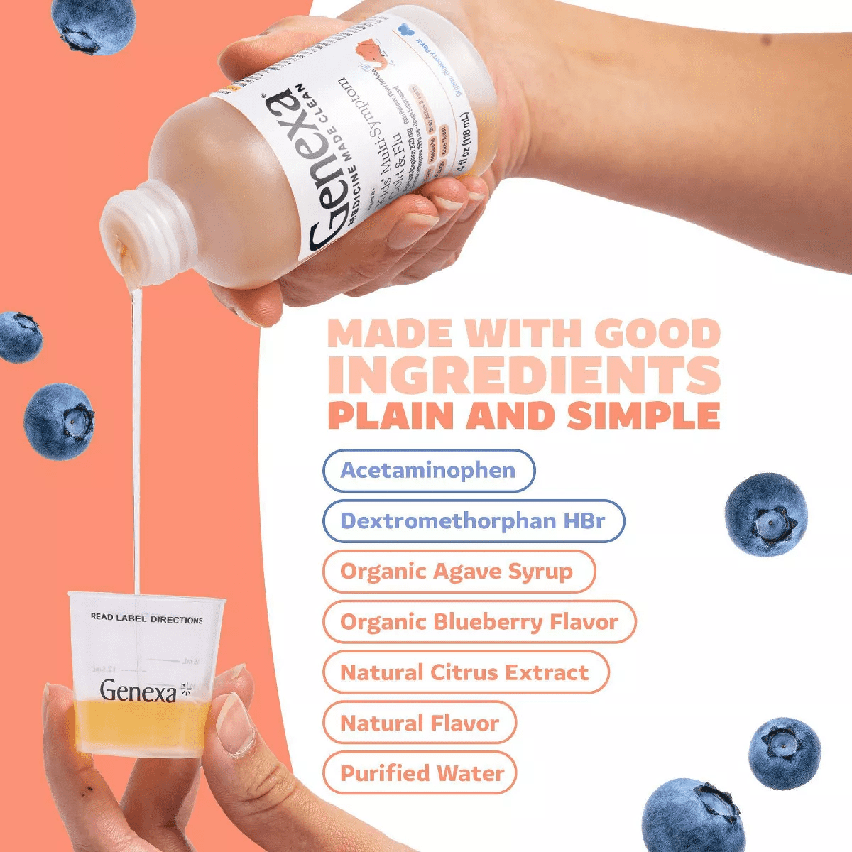 Genexa Kids' Multi-Symptom Cold & Stuffy Nose Liquid Relief - 4 Fl Oz - Image 5