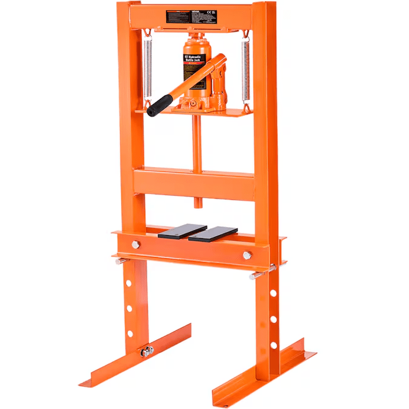 Orange 12-Ton Steel Hydraulic Jack Kit - Image 11