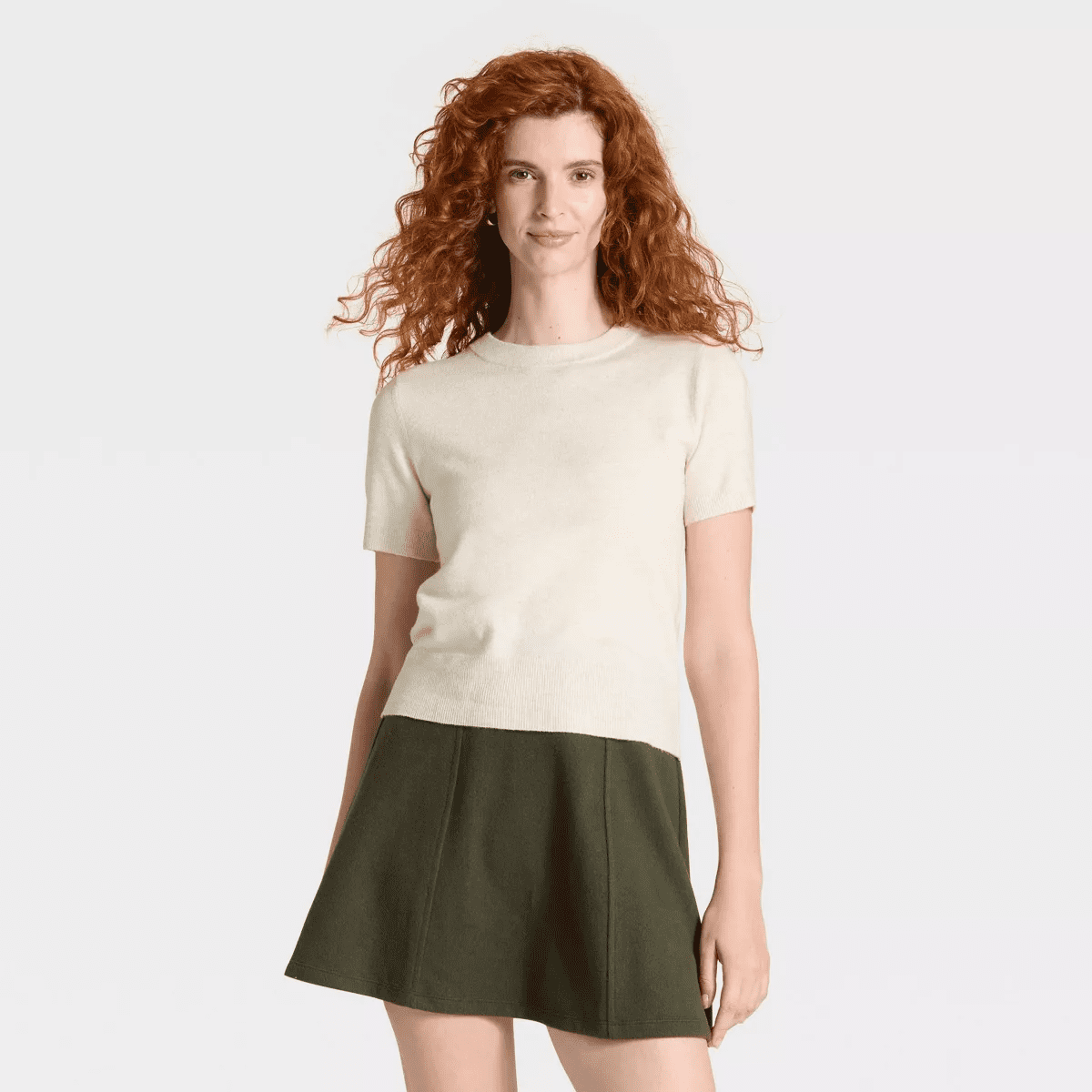 Women'S Short Sleeve Cozy Knit Sweater - Image 9