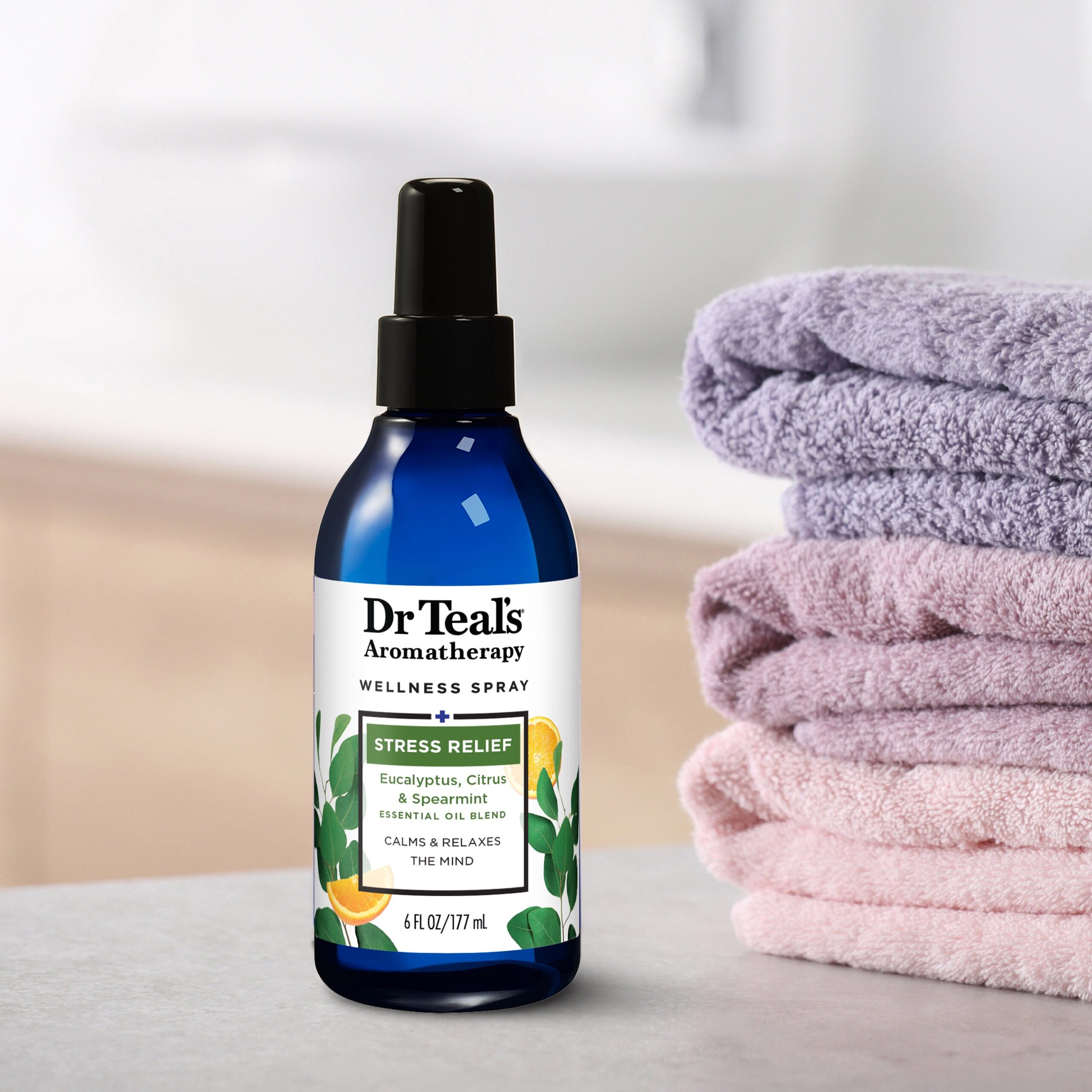 Stress Relief Body & Room Spray with Eucalyptus and Citrus, 6 Fl Oz - Image 2