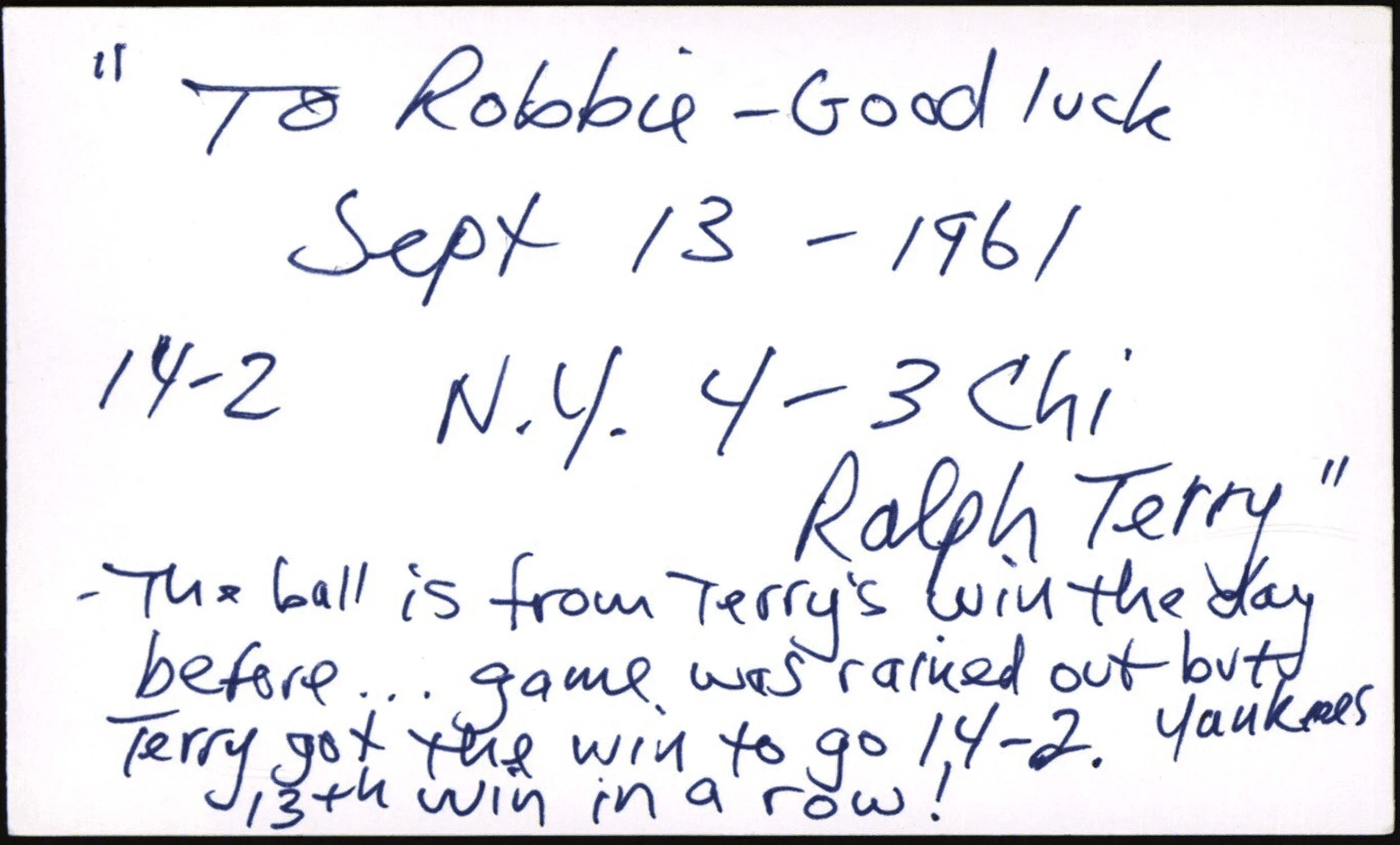 1961 New York Yankees W.S. Team Signed Game Used Baseball Mickey Mantle PSA DNA - Image 8