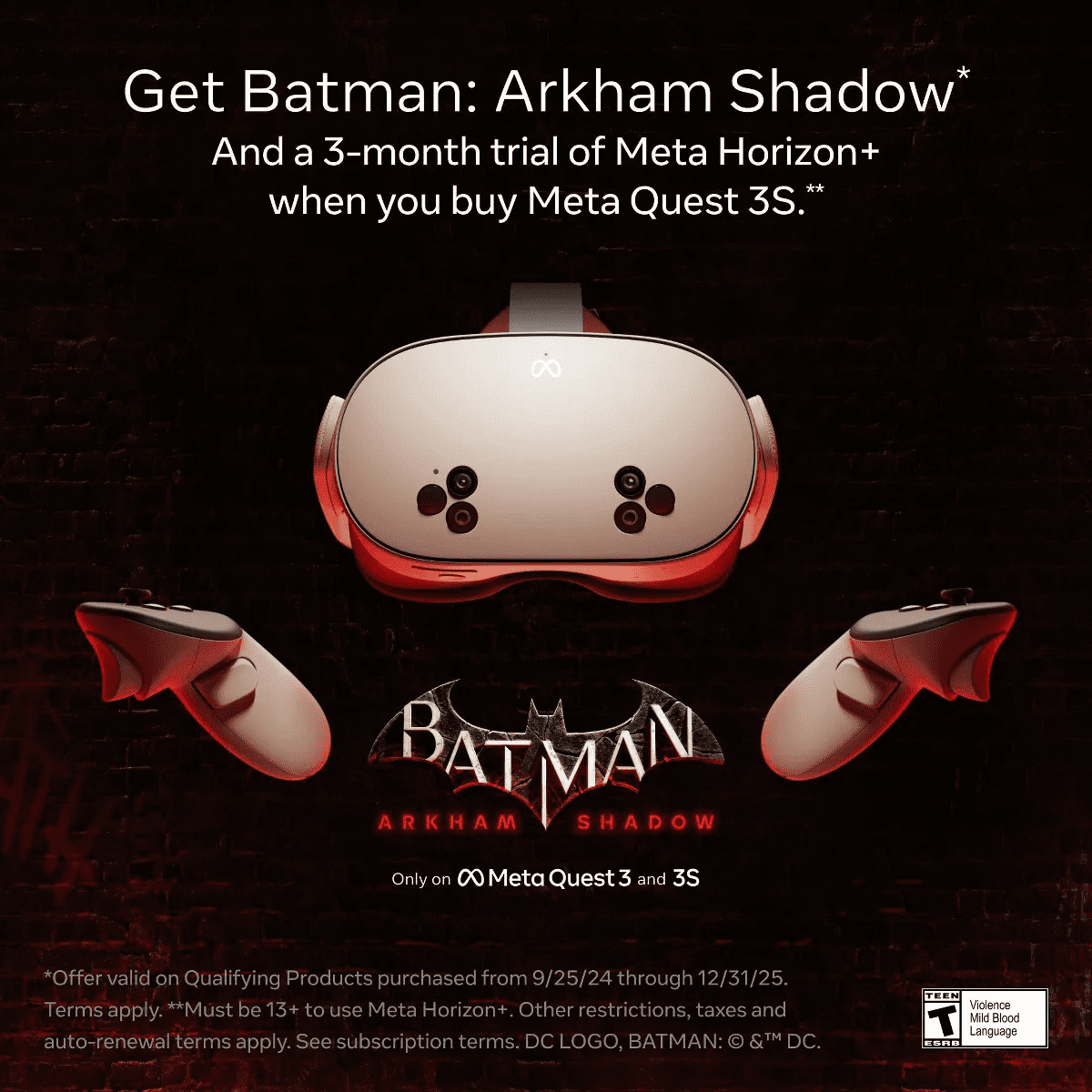 Meta Quest 3S All-In-One Virtual Reality Headset – Includes Batman: Arkham Shadow and a 3-Month Trial of Meta Horizon+ - Image 4