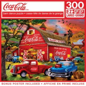 Masterpieces 300 Piece EZ Grip Puzzle - Coca-Cola Barn Dance - 18"X24"