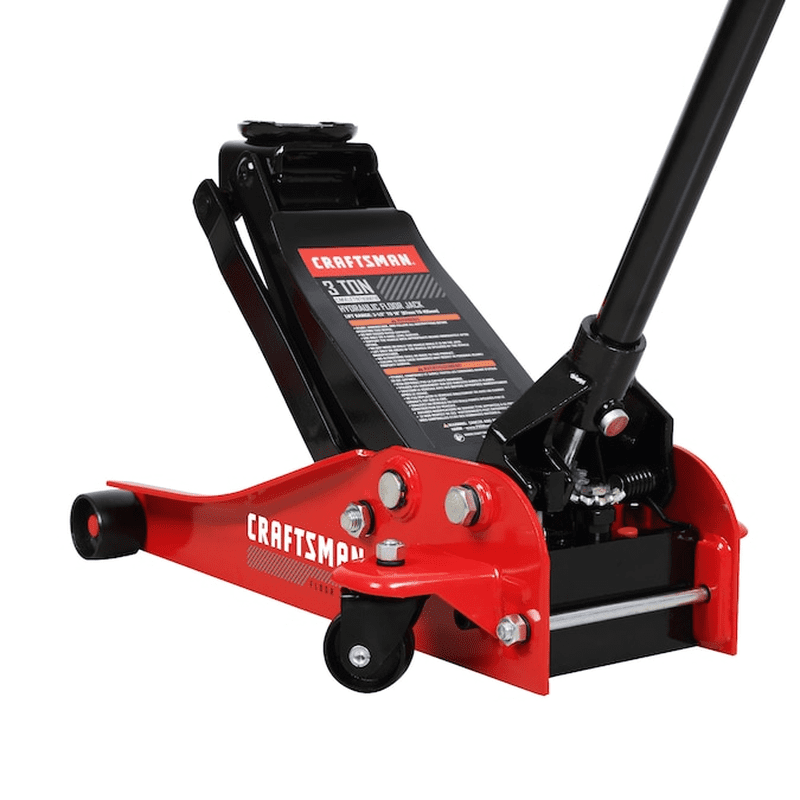 Red 3-Ton Steel Hydraulic Jack Kit - Image 2