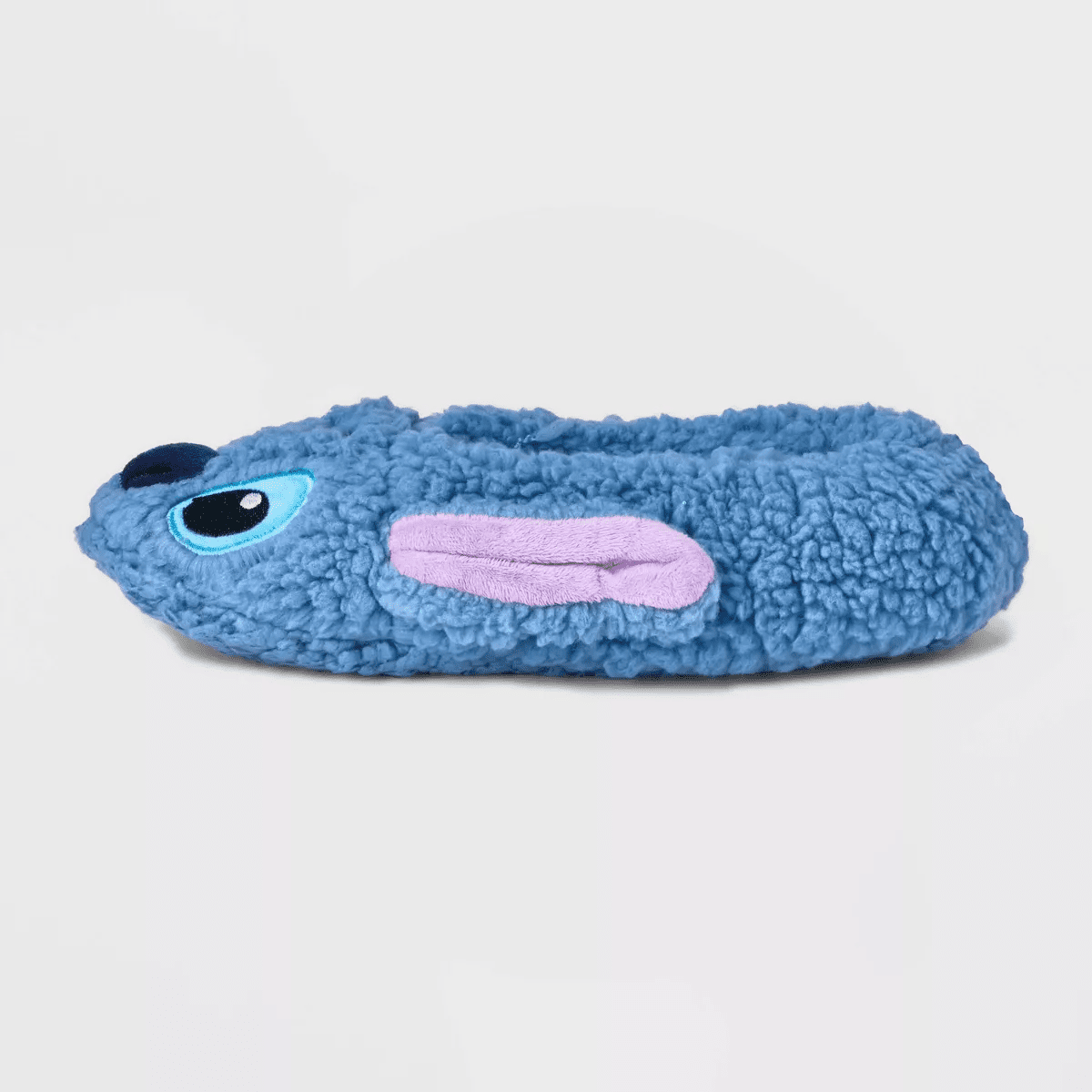 Women'S Lilo & Stitch Fluffy Slipper Socks with Grippers - Blue - Image 2