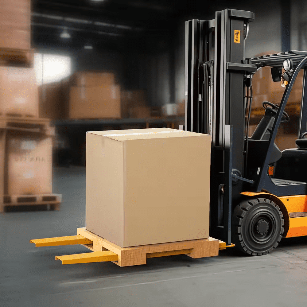 Pallet Fork Extensions 60 In. L X 4.5 In. W Heavy-Duty Carbon Steel Fork Extensions for Forklifts (1-Pair, Yellow) - Image 2