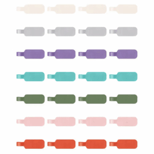 Trilancer Large Size Cable Cord Labels Multicolored Reusable Handwriting Cable Tags for Organizing Wires 35 Pieces