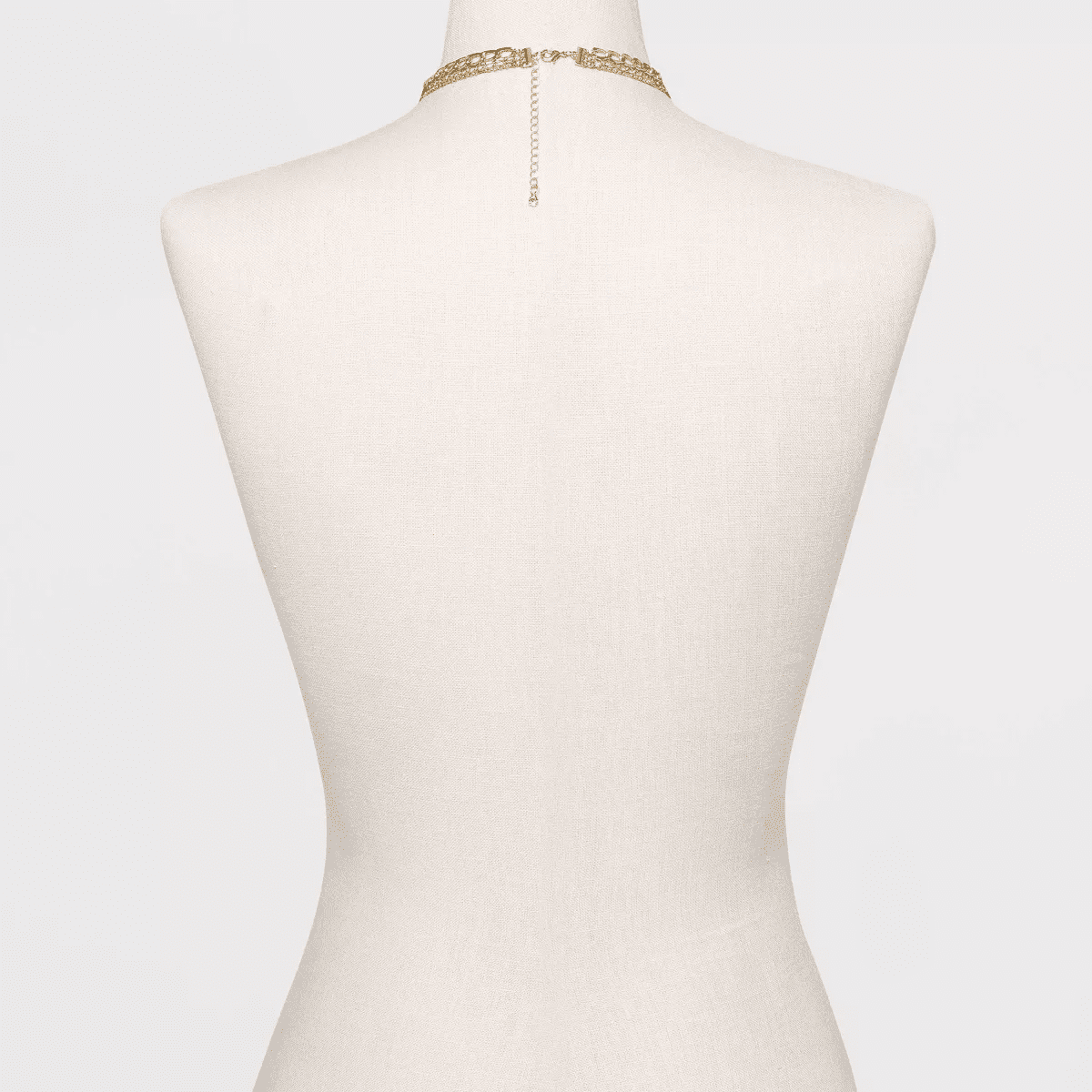 3 Row Chunky Chain Necklace - a New Day™ Gold: Statement , Lobster Claw Clasp, Iron Material - Image 3