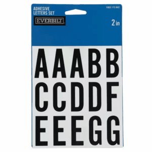 2 In. Self-Adhesive Vinyl Letter Mailbox Sticker Set