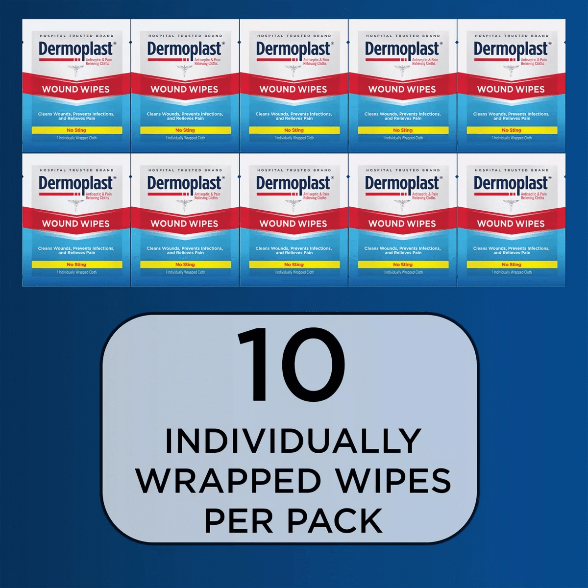 Dermoplast Wound Wipes - 10Ct - Image 3