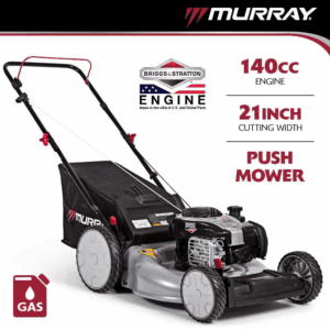 21 In. 140 Cc Briggs and Stratton Walk behind Gas Push Lawn Mower with Height Adjustment and with Mulch Bag
