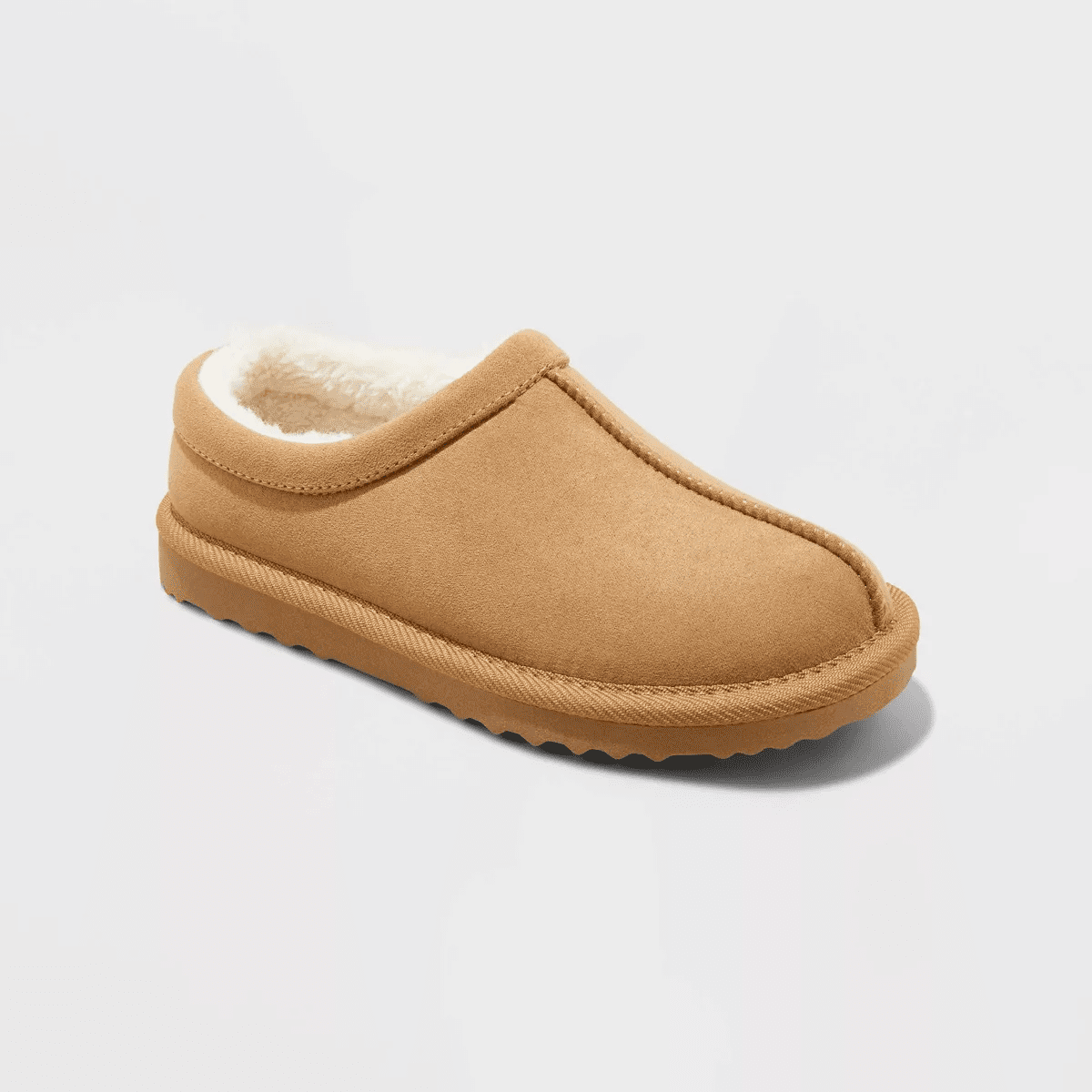 Kids' Nola Faux Suede Clog Slippers - Cat & Jack Brown - Image 5