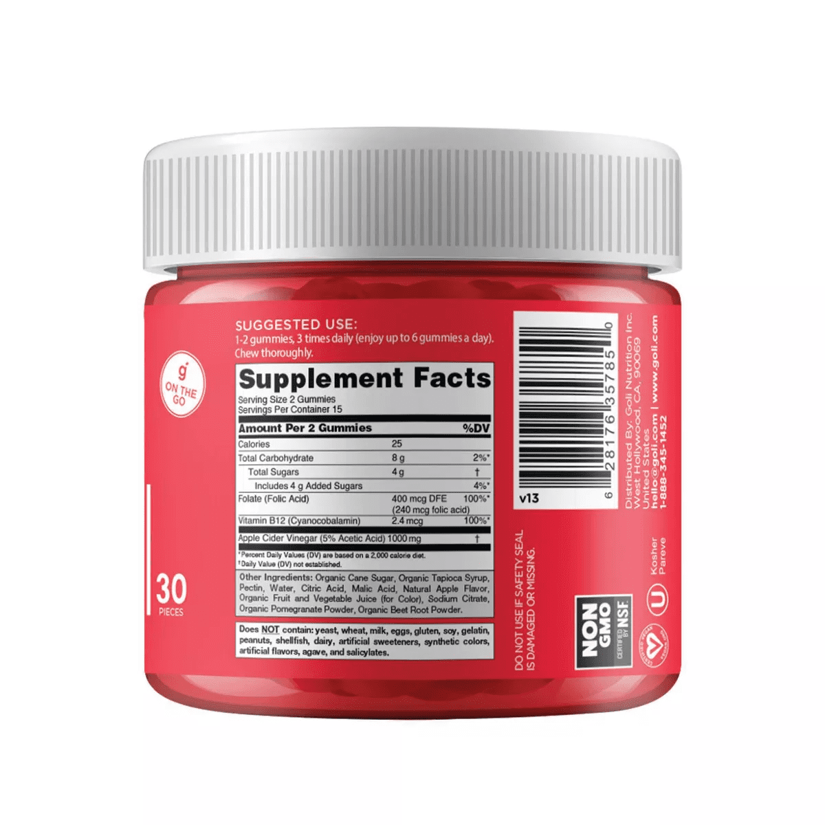Goli Nutrition Apple Cider Vinegar Vegan Gummies - Image 2