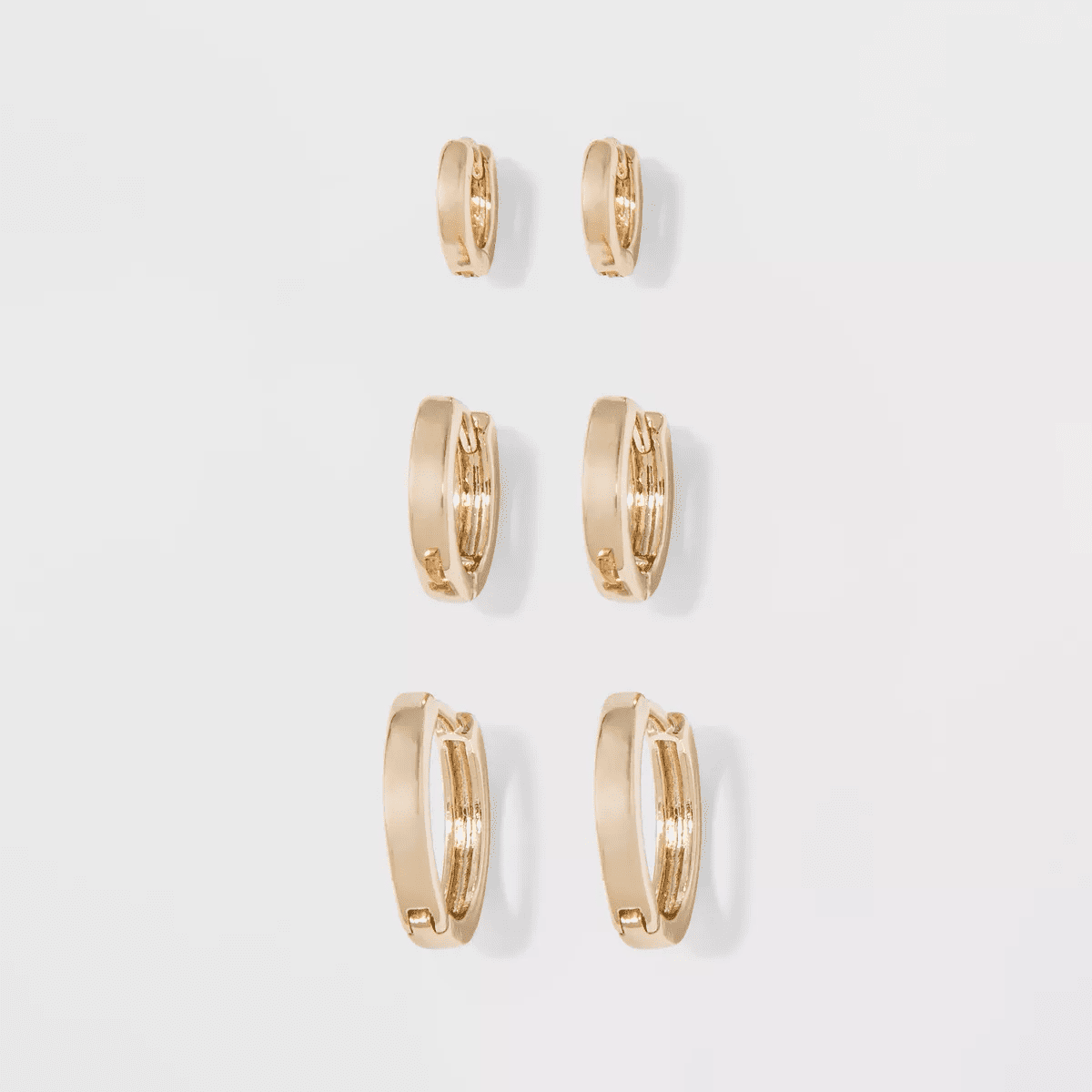 Small Hoop Earring Set 3Pc - a New Day™
