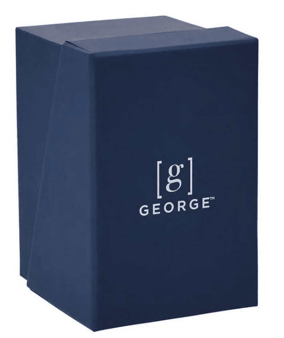 Men'S 41Mm Silver Tone Blue Dial Easy Read Bracelet Watch - Image 2