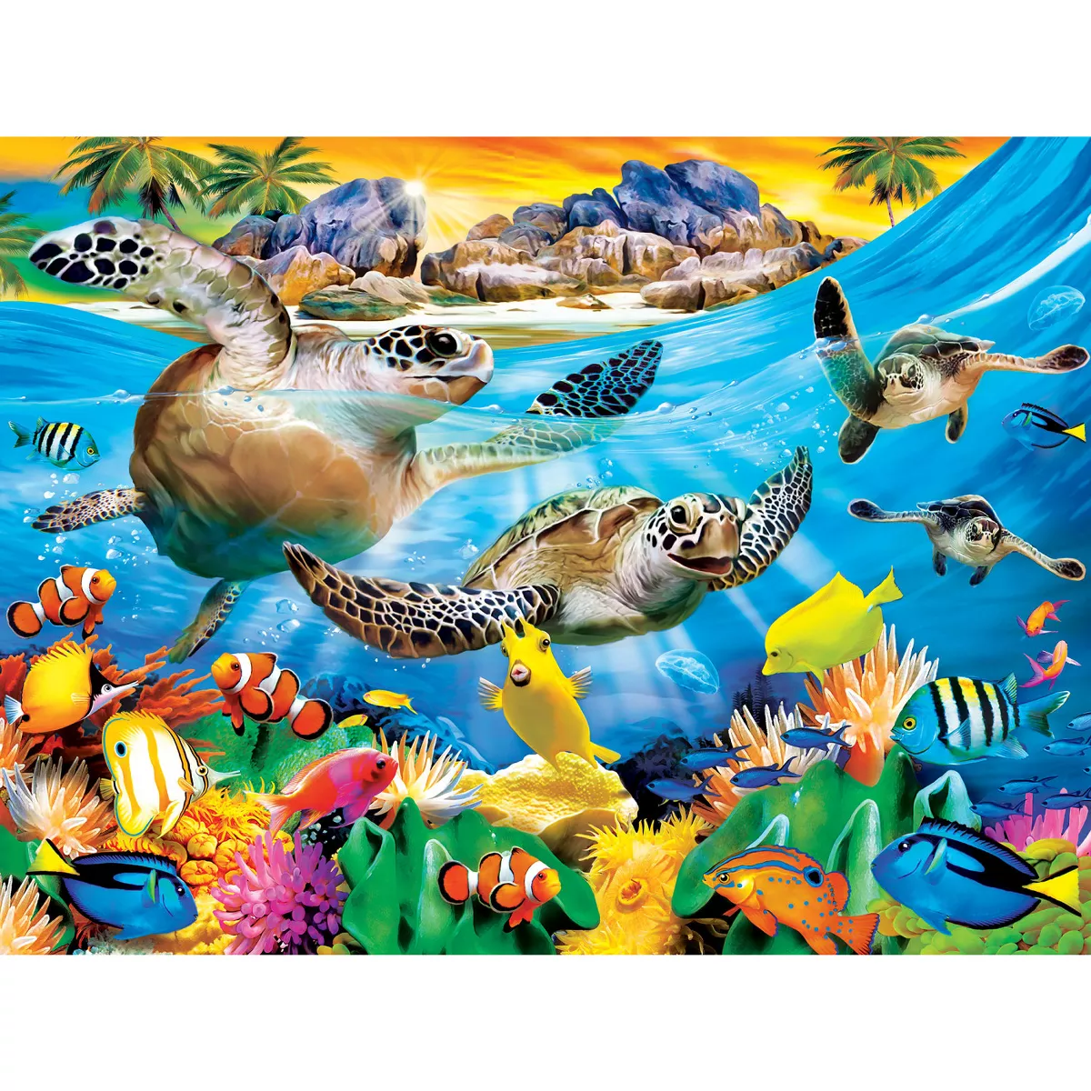 Masterpieces 300 Piece EZ Grip Jigsaw Puzzle - Breaking Waves - 18"X24" - Image 3