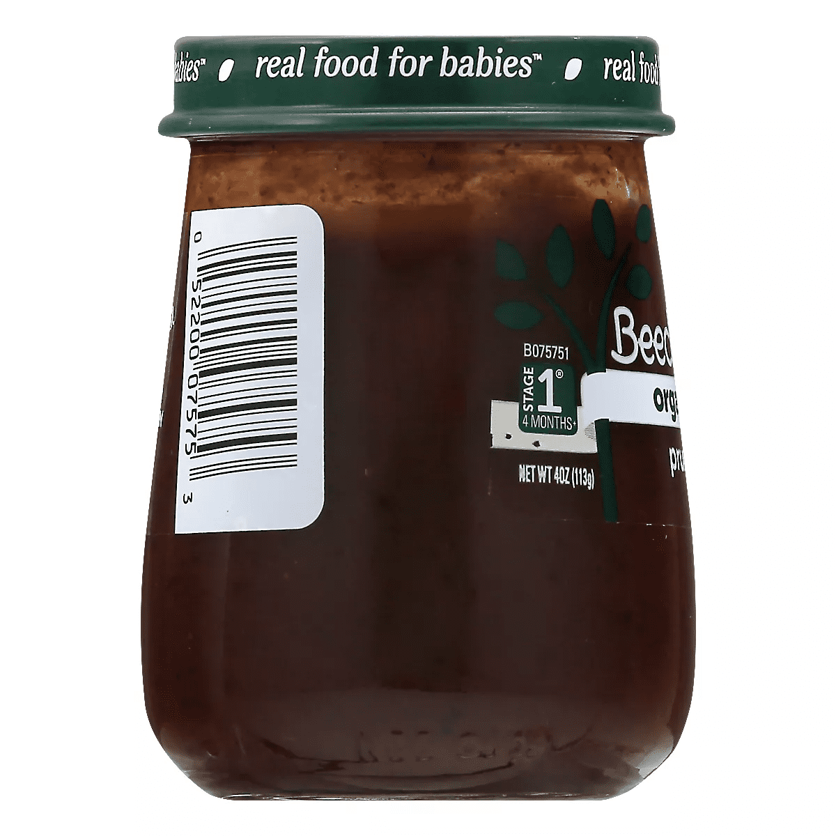 Beech-Nut Non-Gmo Organics Prune & Pear Baby Food Jar - 4Oz - Image 8