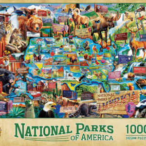 National Parks of America 1000 Piece Adult Jigsaw Puzzle 19.25" by 26.75"