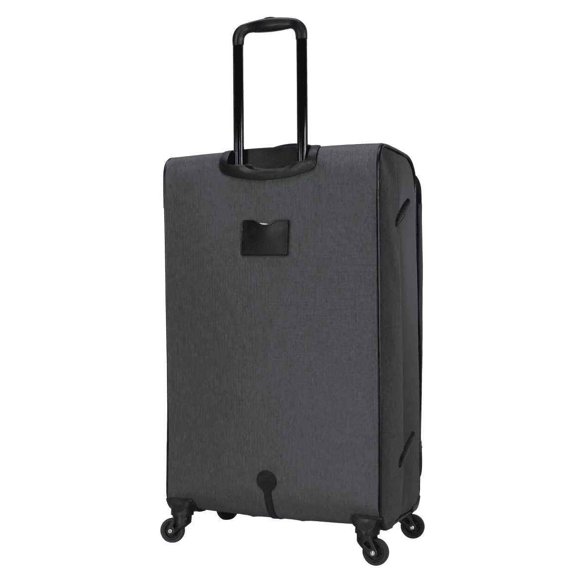 Skyline Softside Large Checked Spinner Suitcase - Gray Heather: Expandable Spinner - Image 4