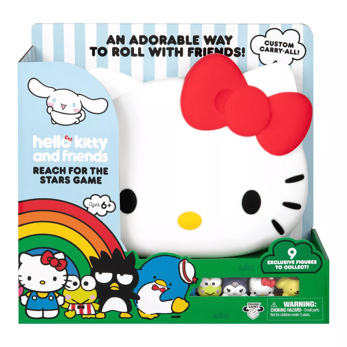 Moose Games Hello Kitty & Friends Reach for the Stars Game: Memory Skills, Math, 2-6 Players, Includes Cards & Storage Pouch