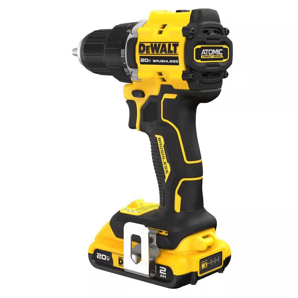 ATOMIC 20V Lithium-Ion Cordless Compact 1/2 In. Drill/Driver Kit and Bluetooth Speaker with 2Ah Battery, Charger and Bag - Image 6