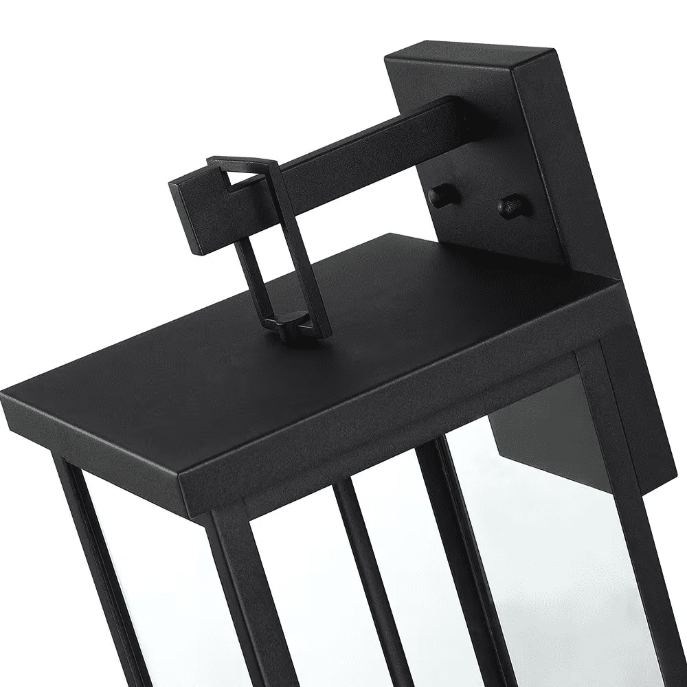 Trevot 3-Light 22.5 In. Large Black Outdoor Wall Lantern Sconce - Image 6