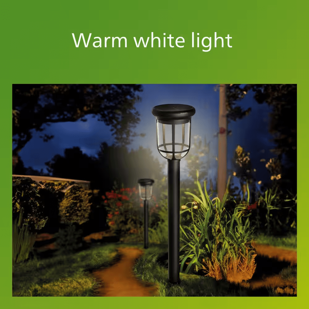 Capri Outdoor Solar Integrated LED Path Light Black High Brightness Weather Resistant Path Light (1-Pack) - Image 6