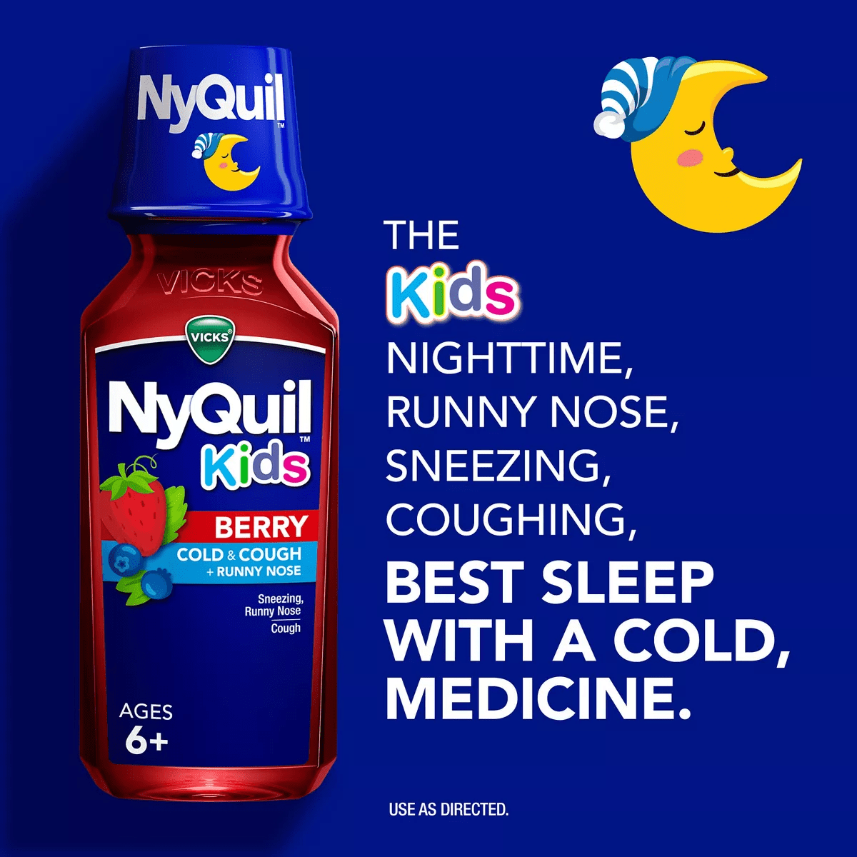 Vicks Kids Dayquil & Nyquil Berry Cold & Cough Medicine Liquid - 16 Fl Oz - Image 9