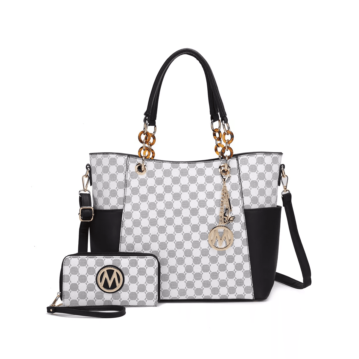 MKF Collection Merlina Circular Print Women’S Tote Bag with Matching Wallet by Mia K - Image 2