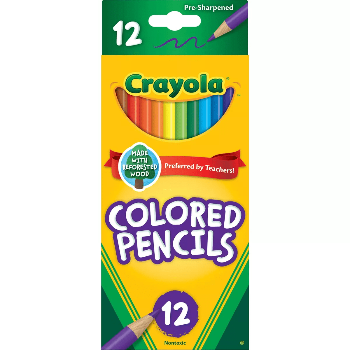 Crayola 12Ct Kids Pre-Sharpened Colored Pencils