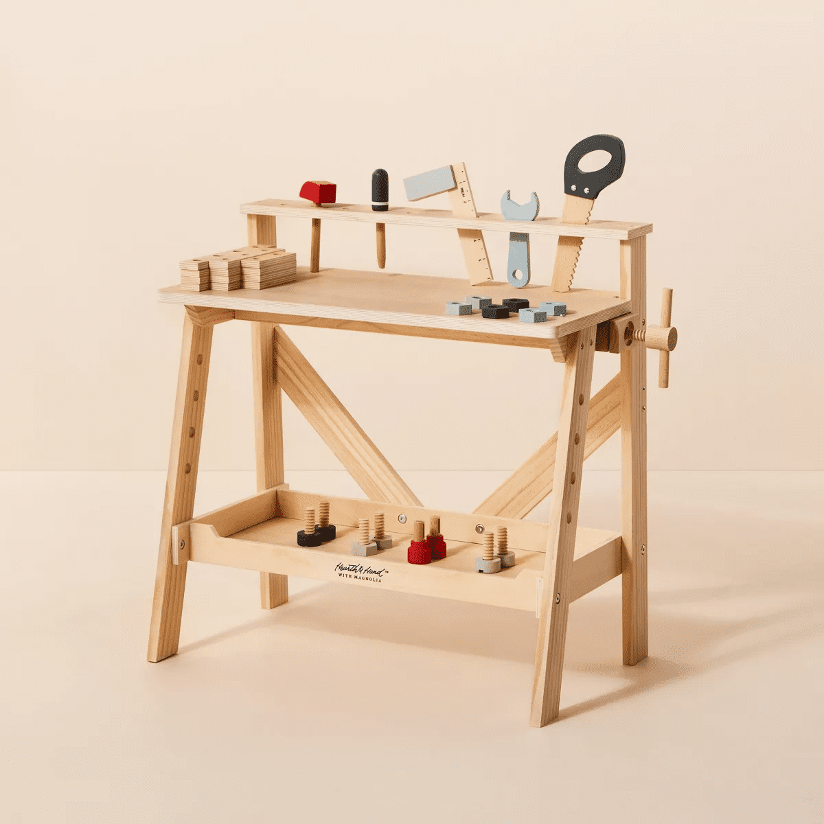 Toy Tool Bench Playset 32Pc - Hearth & Handâ„¢ with Magnolia - Image 3