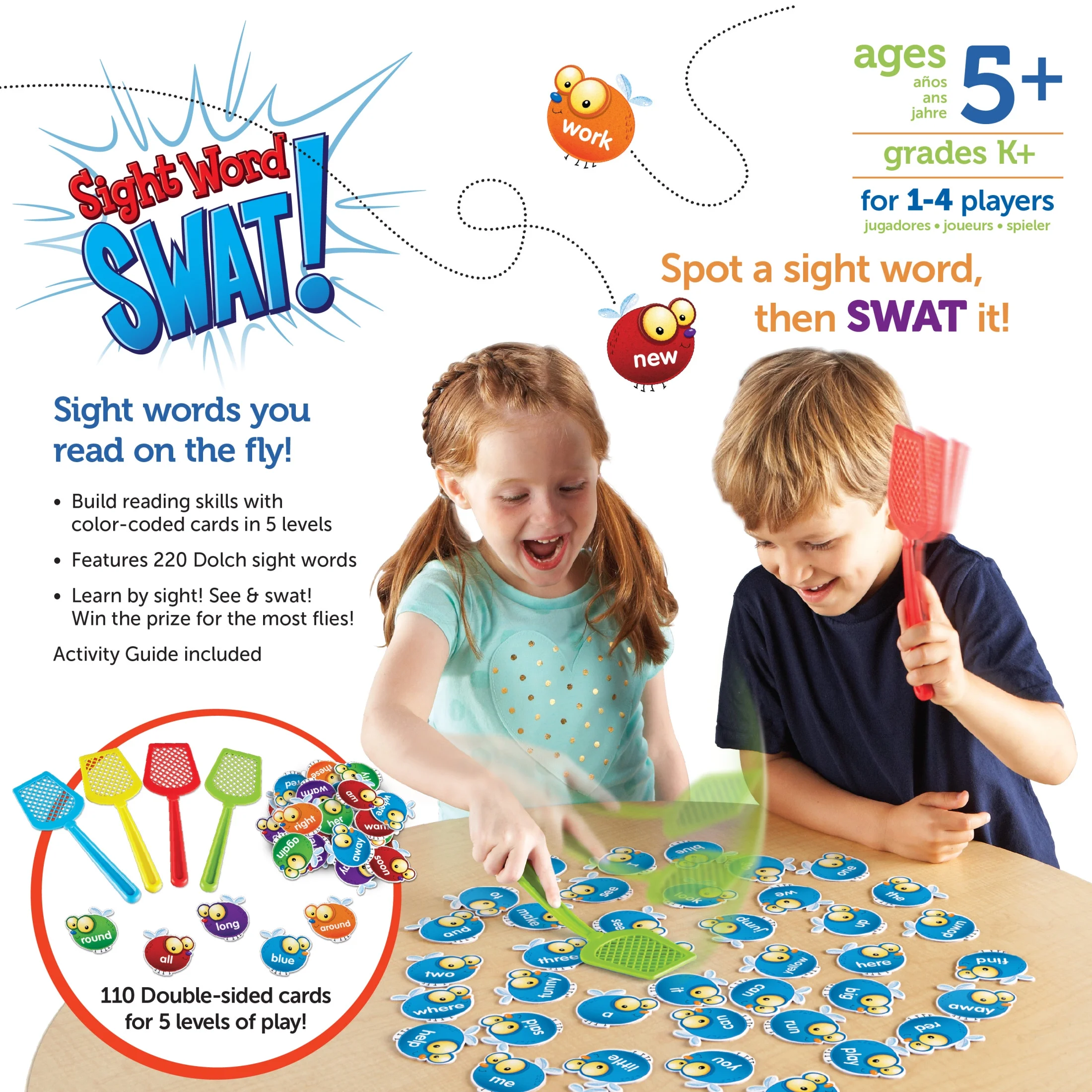 Sight Word Swat a Sight Words Game, Phonics Games, Educational Games 5 and Up - Image 6