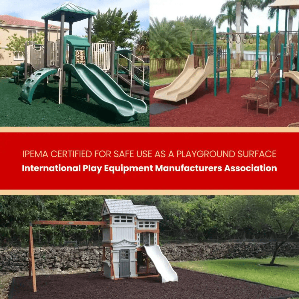 Viagrow 1.5 Cu. Ft. / 2000 Lbs. Black Rubber Mini-Nuggets Bagged Mulch for Landscape and Playground (50-Pack) - Image 5