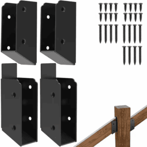 Stair 2X4 Stainless Steel Deck Railing Brackets Connectors with Weather & Rust Proof 4PCS