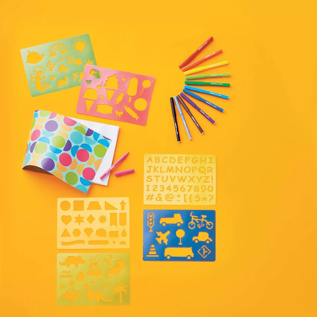 20Pc Super Sketches Stencil Set - Mondo Llama™ - Image 5