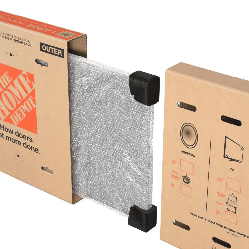 37.5 In. L X 6 In. W X 41 In. D Heavy Duty TV and Picture Moving Shipping and Packing Box - Image 5