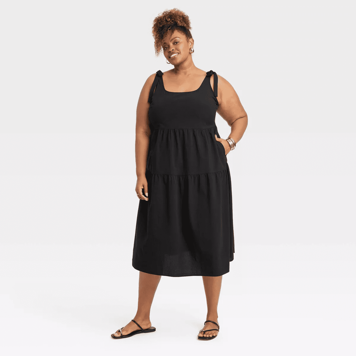 Smooth Band and Ball Ring Set 3Pc - a New Day Gold - Image 10