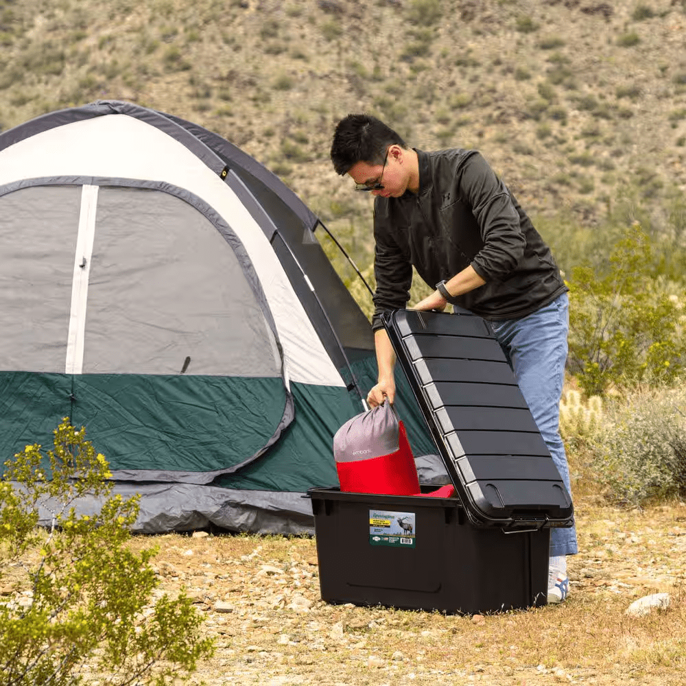 21 Gal. Remington Weatherpro Store-It-All Storage Bin, Black - Image 5