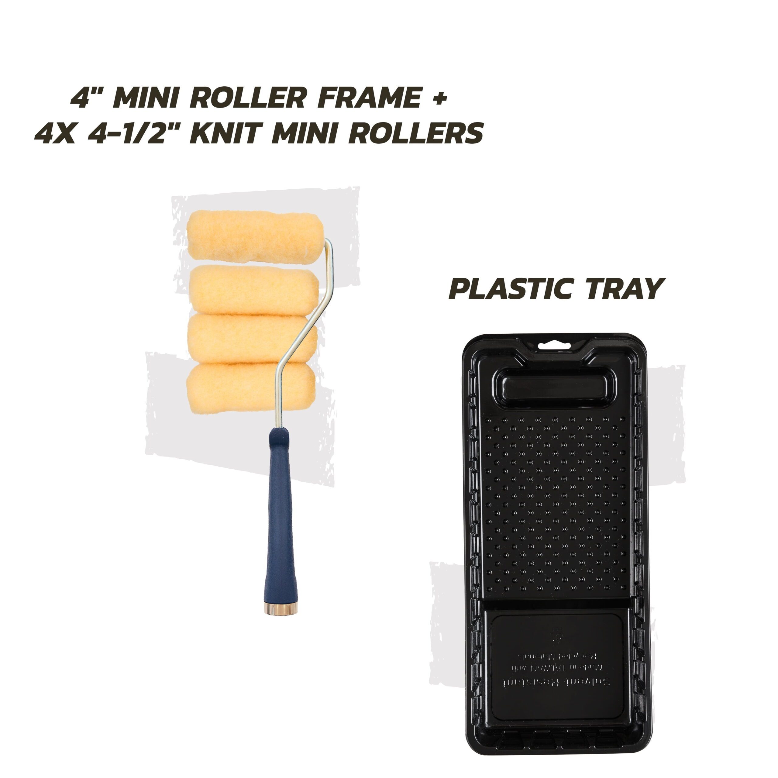 BETTER 6-Piece 4" Knit Paint Mini Roller Kit - Image 7