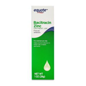 Bacitracin Zinc USP Ointment, First Aid Antibiotic, 1 Oz