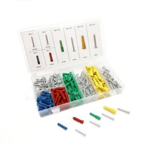 Screw and Anchor Fastener Assortment with Storage Case, 264 Pieces