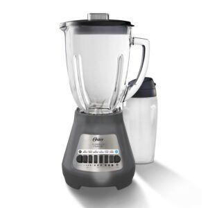 Party Blender XL, 8-Cup Glass Jar Blender with 20Oz Blend-N-Go Cup, 8 Speeds