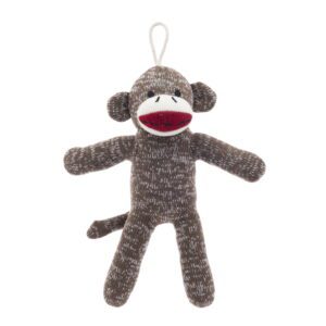 Cozy Buddy Sock Monkey Dog Toy, Chew Level 1