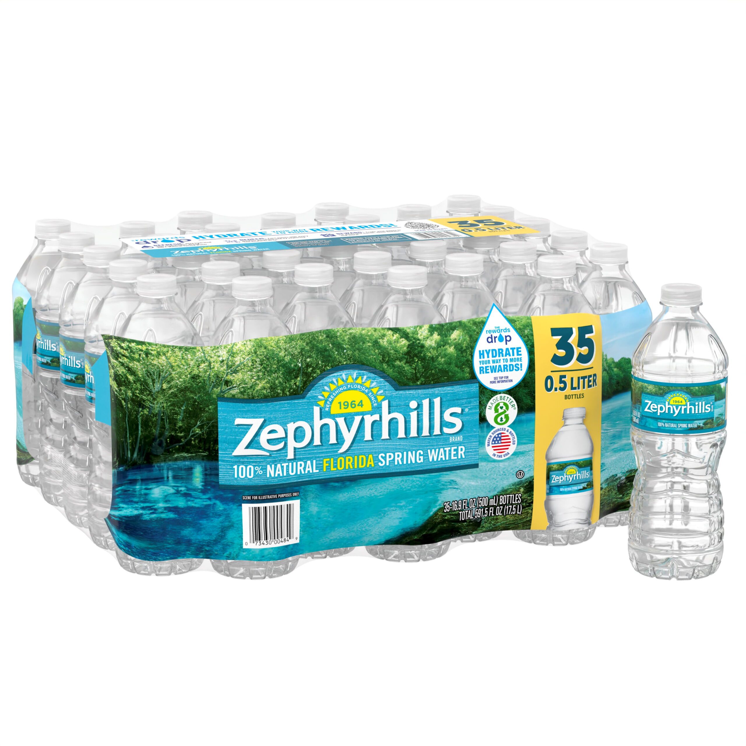 Florida Spring Water, 16.9 Fl Oz, 35-Pack Plastic Bottles